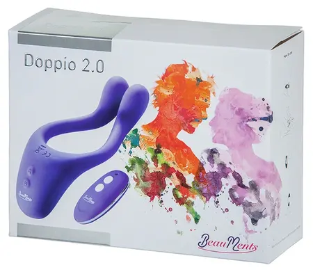 BeauMents Doppio 2.0 Intimate Wellness Device Purple Multi-Function