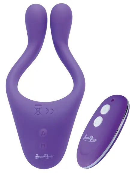 BeauMents Doppio 2.0 Intimate Wellness Device Purple Multi-Function