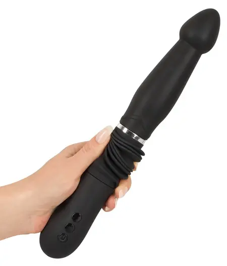 You2Toys Push It Rechargeable Intimate Thrusting Black Device 30cm