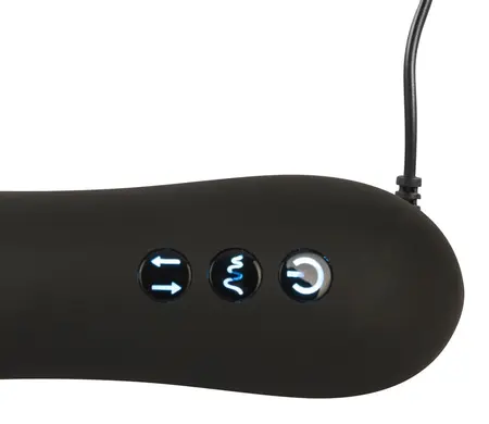 You2Toys Push It Rechargeable Intimate Thrusting Black Device 30cm
