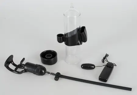 MrBoner Power Pump Vibrating Cylinder with Adjustable Vacuum 24.5 cm