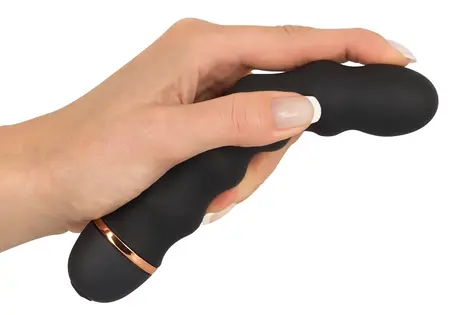 You2Toys Bendy Wavy Flexible Vibrator Black 17 cm Silicone