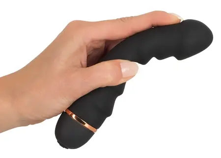 You2Toys Bendy Ripple Fleksibilni Crni Vibrator, 20 Modova, 16.5 cm