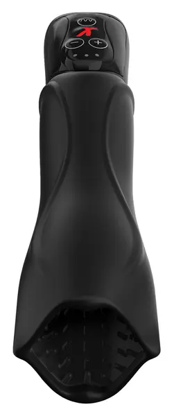 PDX Elite Roto-Teaze Vibrating Intimate Device Black Silicone 24.5cm