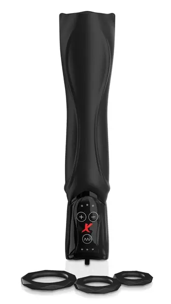 PDX Elite Roto-Teaze Vibrating Intimate Device Black Silicone 24.5cm