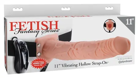 Fetish Fantasy Vibrirajući Strap-On Sistem 29 cm Bež Podesivi Pojas