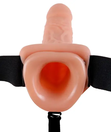 Fetish Fantasy Vibrirajući Strap-On Sistem 29 cm Bež Podesivi Pojas