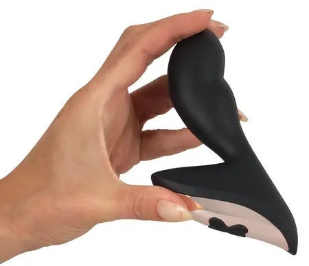 Sweet Smile Rechargeable Prostate Massager Black 12.6cm Silicone