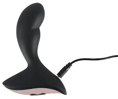 Sweet Smile Rechargeable Prostate Massager Black 12.6cm Silicone