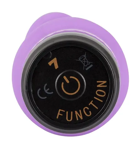Vibra Lotus Silicone Intimate Massager 7 Modes Purple 17.8 cm