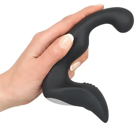 Rebel Prostate Plug Punjivi Fleksibilni Maser Crni 14.6 cm