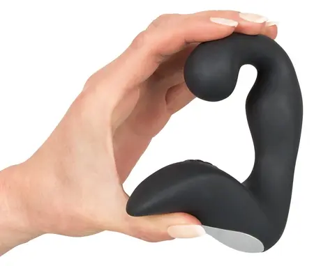 Rebel Prostate Plug Punjivi Fleksibilni Maser Crni 14.6 cm