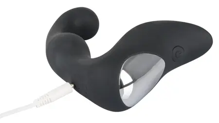 Rebel Prostate Plug Punjivi Fleksibilni Maser Crni 14.6 cm