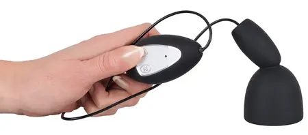 Sweet Smile Glans Vibrating Device Black, 10 Modes, Compact Size
