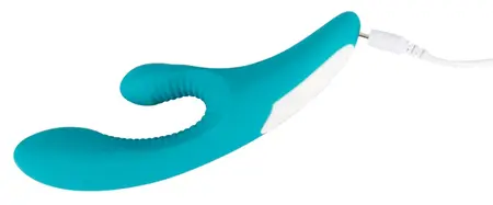Javida Vibrator Turquoise Dual-Motor 18.4 cm Silicone Intimate Device