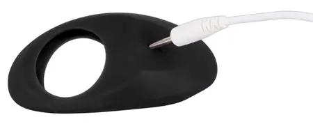 Lust Black Vibrating Intimate Ring Silicone USB Rechargeable 9 cm