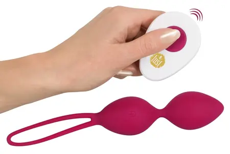 Lust Love Balls Berry - Rechargeable Silicone Intimate Trainer, 10 Modes