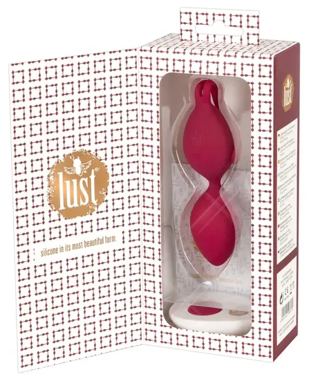 Lust Love Balls Berry - Rechargeable Silicone Intimate Trainer, 10 Modes