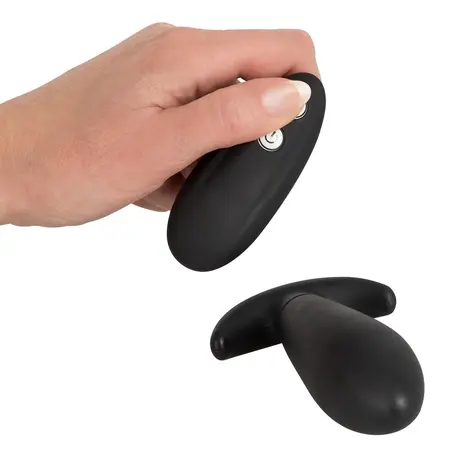 You2Toys Black RC Vibro Plug - Remote-Controlled Silicone Plug 12cm