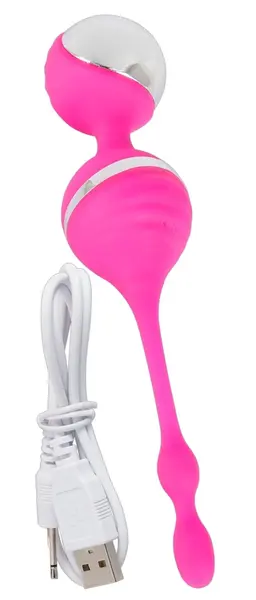 Sweet Smile Vibrirajuće Kuglice za Trening Karličnog Dna Roze USB 18 cm