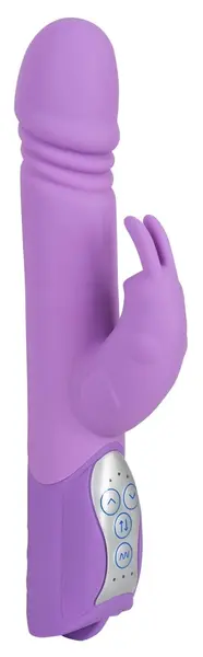 Sweet Smile Push Vibrator Purple Rabbit Model, 10 Modes, 25 cm