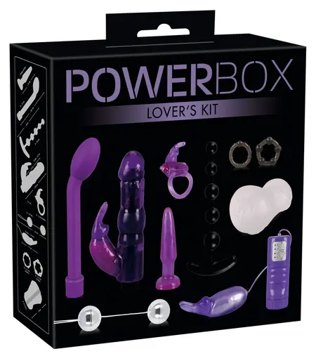 You2Toys Power Box Kit 10-Piece Multifunctional Set Purple & Black