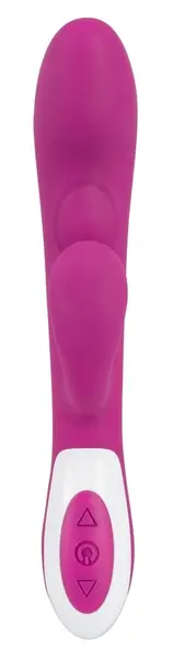 Javida Heating Vibe Intimni Maser sa Dva Motora, Ljubičasta, 22 cm