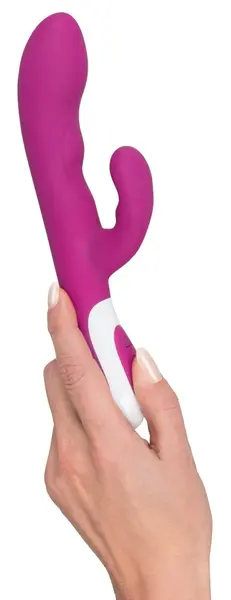 Javida Heating Vibe Intimni Maser sa Dva Motora, Ljubičasta, 22 cm