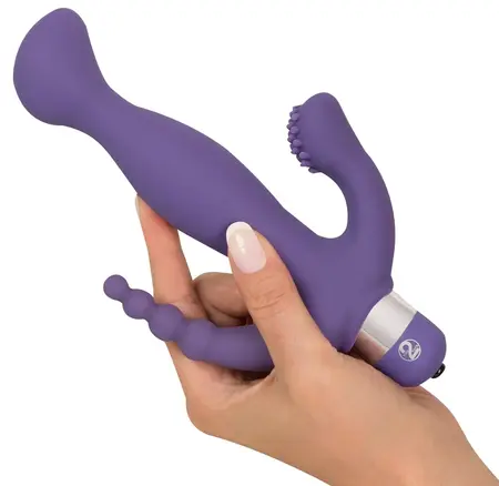 You2Toys 3 Pointer Multi-Zone Vibrating Device Purple 20.5cm