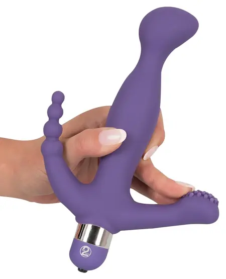 You2Toys 3 Pointer Multi-Zone Vibrating Device Purple 20.5cm