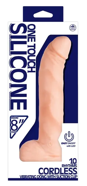One Touch Silicone 8 Intimate Machine with 10-Mode System 22cm Black