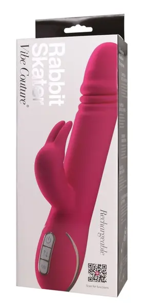 You2Toys Rabbit Skater Roze Silikonski Intimni Uređaj 23 cm Vodootporan