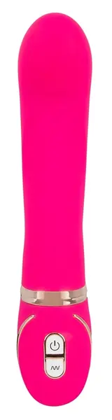 Front Row G-Spot Pink Vibrator Double-Layered Silicone 22cm