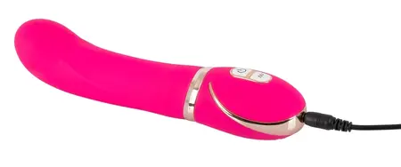 Front Row G-Spot Pink Vibrator Double-Layered Silicone 22cm