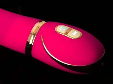 Front Row G-Spot Pink Vibrator Double-Layered Silicone 22cm