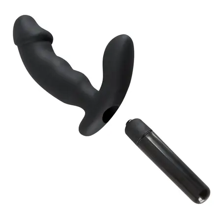 Rebel Crni Intimni Vibe sa Perinealnim Stimulatorom 15cm Silikon
