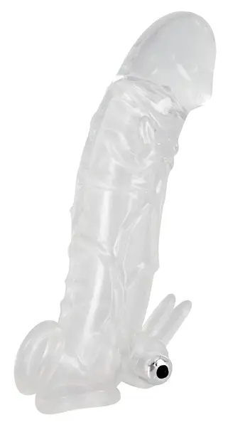 Chrystal Skin Extension Sleeve VI Providna TPE 23cm sa Mini Vibratorom