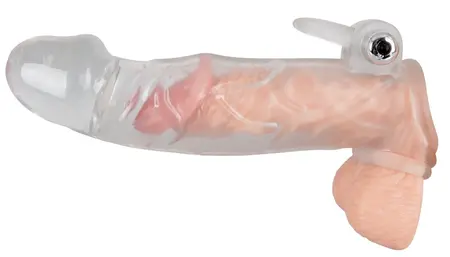Chrystal Skin Extension Sleeve VI Providna TPE 23cm sa Mini Vibratorom