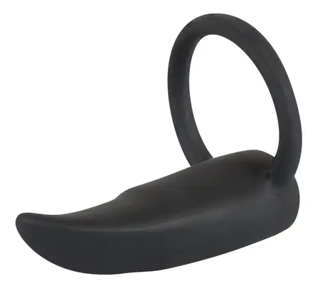 Bad Kitty Vibrating Support Ring 6cm Silicone Black Multi-Use
