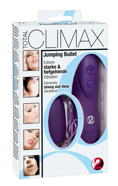 Total Climax Jumping Bullet Remote-Controlled Intimate Device Purple