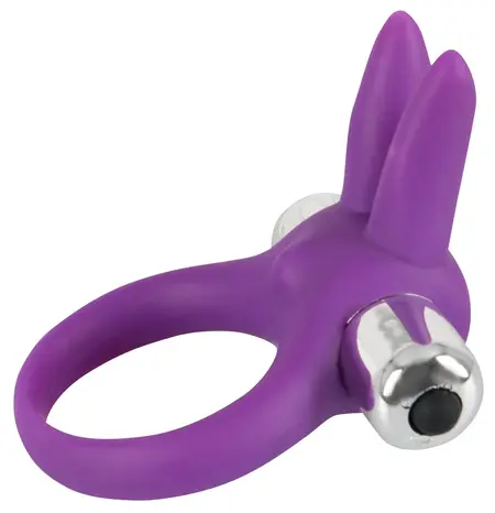 Sweet Smile Rabbit Vibrating Ring Flexible Ears Silicone 6.5cm