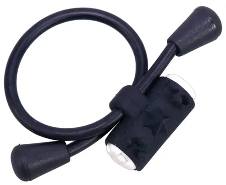 You2Toys Silicone Ring with Vibrating Stimulating Surface, Black