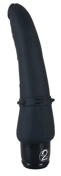 Vibra Lotus Black Fleksibilni silikonski stimulacioni uređaj 25 cm