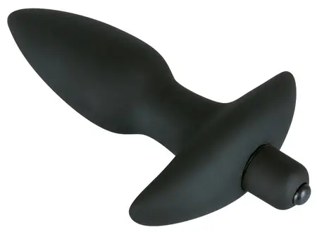 Black Velvet Medium Vibrirajući analni čep Silikon 15 cm Crna