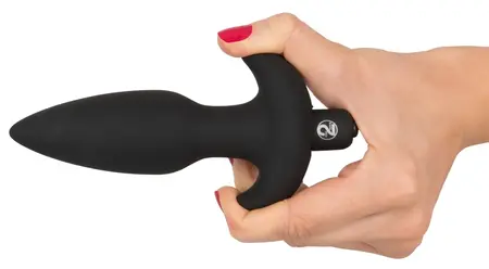 Black Velvet Medium Vibrirajući analni čep Silikon 15 cm Crna