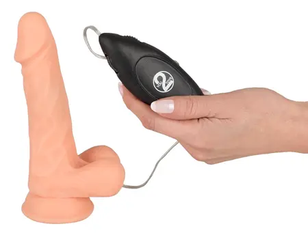 Realistixxx Real Nice Guy Vibrating Model with Suction Cup 18 cm Beige