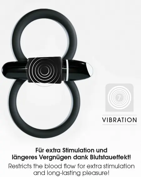 Sweet Smile Skill Silicone Dual-Ring System with Removable Vibro-Bullet