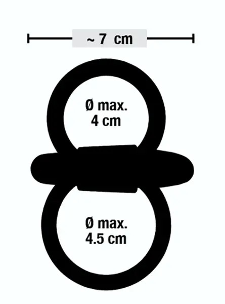 Sweet Smile Skill Silicone Dual-Ring System with Removable Vibro-Bullet