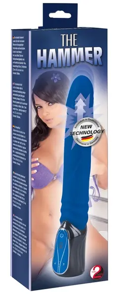 You2Toys The Hammer Blue Intimate Machine 30cm Silicone 3-Speed