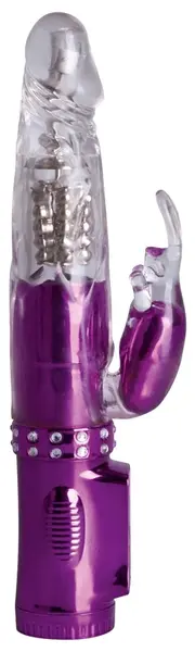 Diamond Affairs USB Rotating Intimate Device Purple 22cm TPE/ABS